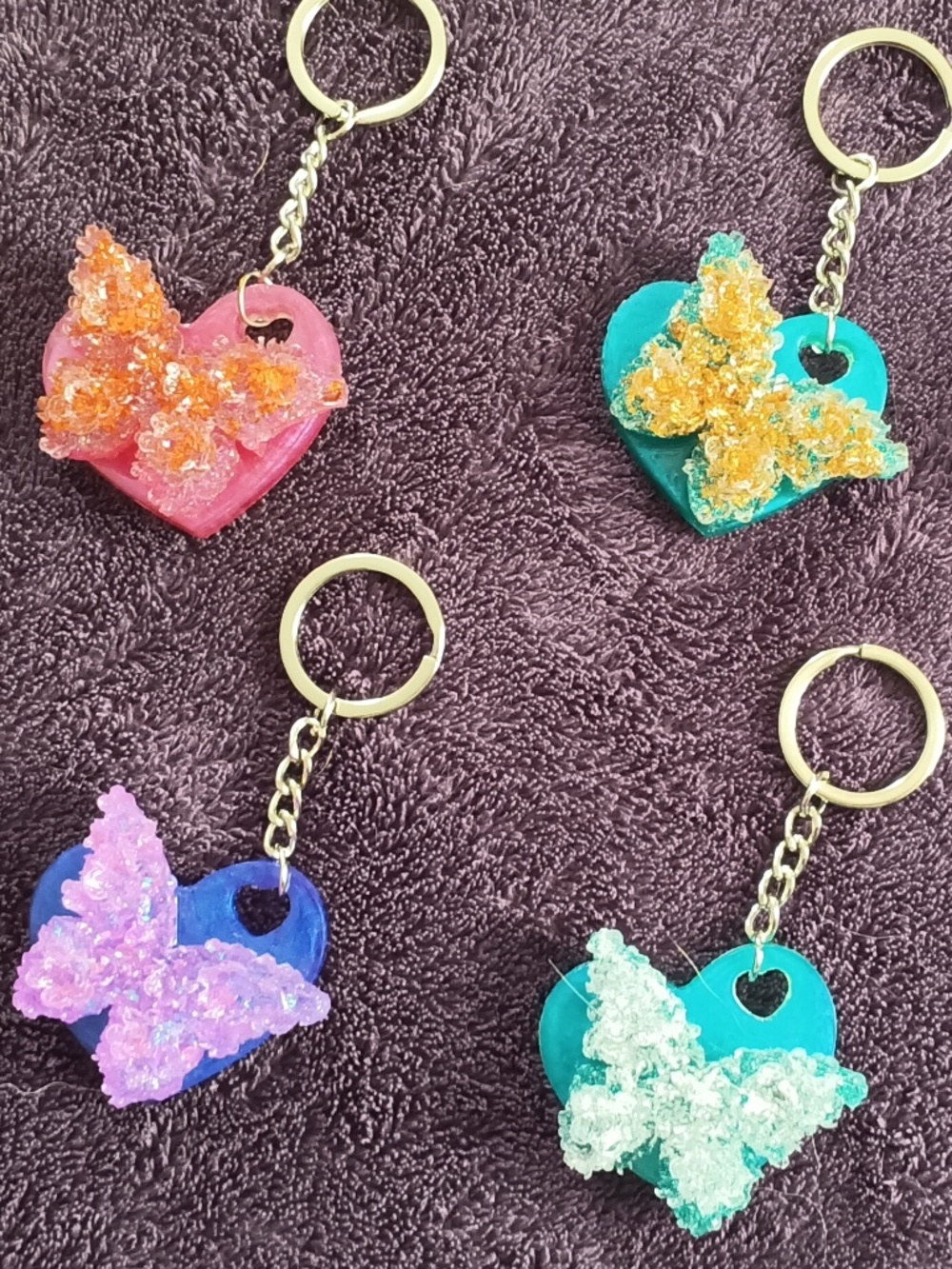 Butterfly Resin Keychains